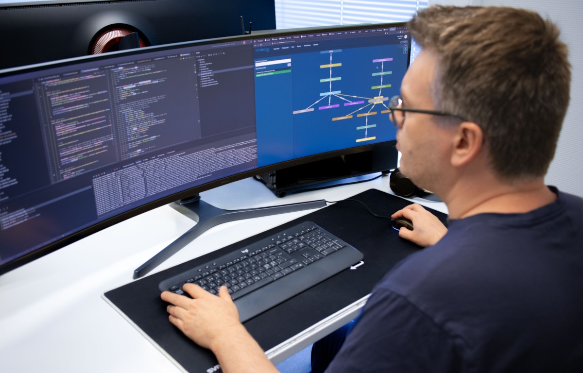 Olav working with the data platform