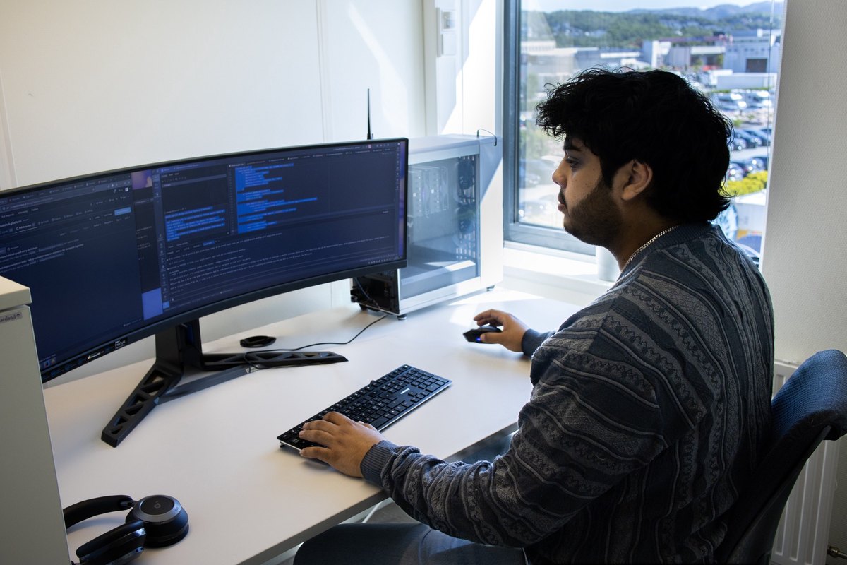 Sam working on the data platform